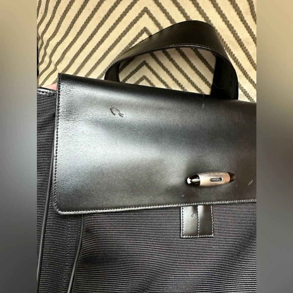 Montblanc Meisterstuck Leather Messenger Bag. Pre-Owned